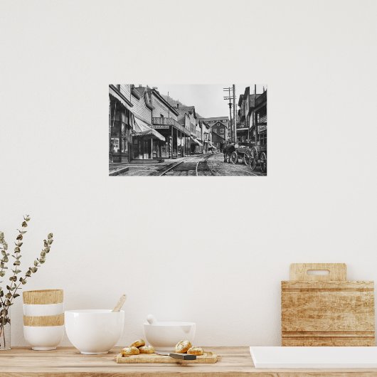 Mainstreet Burke Ghost Town - Idaho ポスター (キッチン)