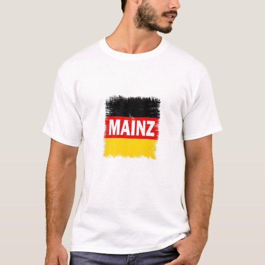 Mainz – ドイツ国旗 tシャツ (正面)
