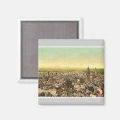 Mainz、ライン、ライン、ドイツのマジニに向けて マグネット (正面/裏面)