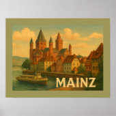 Mainz Germany City Art ポスター (正面)