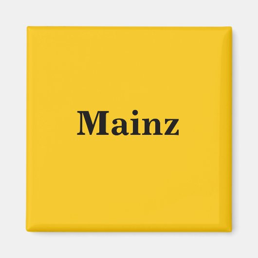 Mainz  Magnet Schild Gold Gleb マグネット (正面)