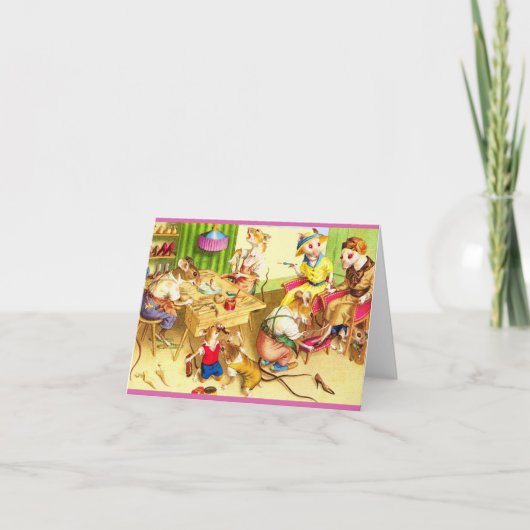 Mainzerネズミコブラーと靴屋 ノートカード (正面)