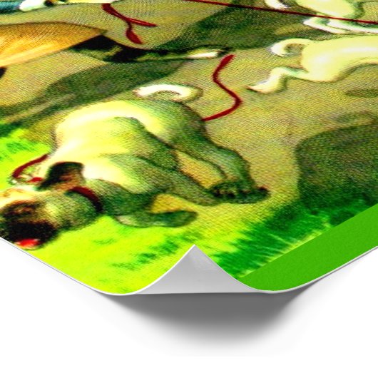 Mainzer cats on motorcycles and bikes ポスター (角)