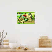 Mainzer cats on motorcycles and bikes ポスター (キッチン)