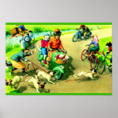 Mainzer cats on motorcycles and bikes ポスター (正面)