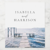 MAIRIレイクピア目的地の水の色結婚の設定 ワインラベル (シングルラベル)