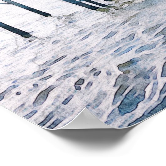 MAIRIレイクピア目的地ウェディングウェルカム ポスター (角)