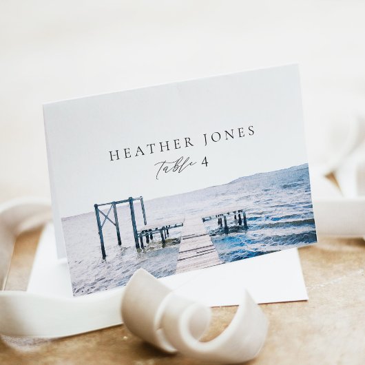 MAIRI Lake Pier Ocean Destination Place Cards 出欠カード