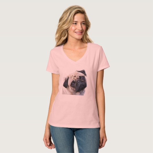 Mais pugs menos drogas tシャツ (正面フル)