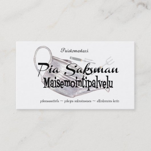 Maisemointipalvelu 名刺 (正面)