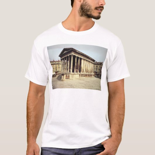 Maison Carree、紀元前のc.19の眺め Tシャツ (正面)