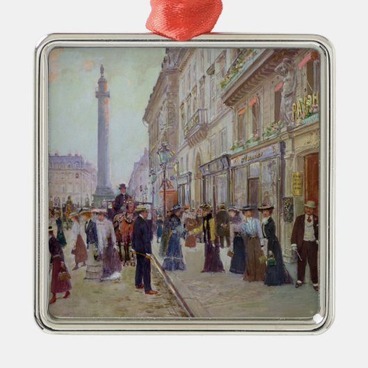 Maison Paquinを残している労働者 メタルオーナメント (正面)