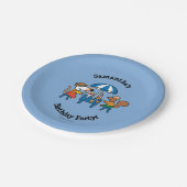 Maisyおよびシリルの誕生日 ペーパープレート (アングル)