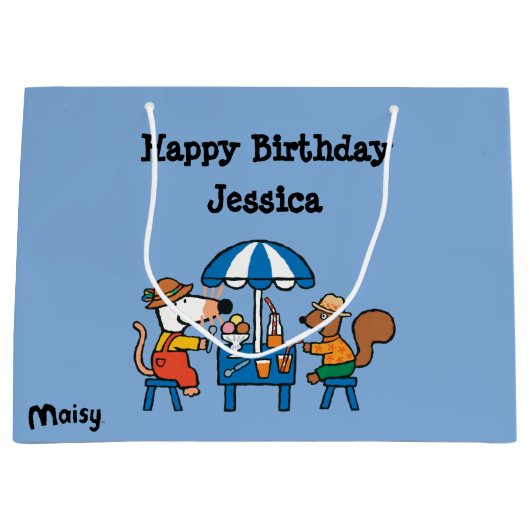 Maisyおよびシリルの誕生日 ラージペーパーバッグ (正面)