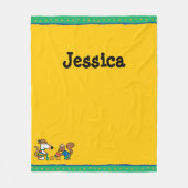 Maisyおよびシリルは砂の城を造ります フリースブランケット (正面)