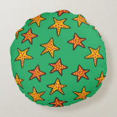 Maisyおよびシリルは砂の城を造ります ラウンドクッション (裏面)