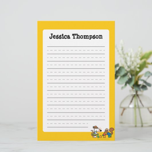 Maisyおよびシリルは砂の城を造ります 便箋 (スタンド正面)