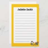 Maisyおよびシリルは砂の城を造ります 便箋 (正面/裏面)