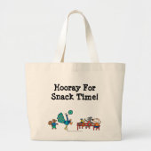 Maisyおよび友人の就学前の軽食の時間 ラージトートバッグ (正面)