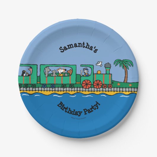 Maisyおよび友人の誕生日 ペーパープレート (正面)