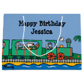 Maisyおよび友人の誕生日 ラージペーパーバッグ (正面)