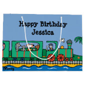 Maisyおよび友人の誕生日 ラージペーパーバッグ (裏面)