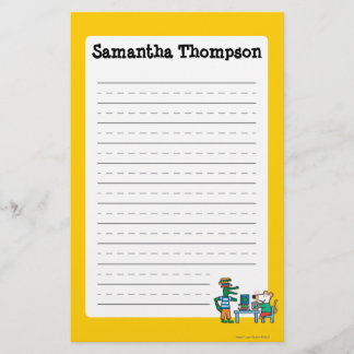 Maisyおよび友人は図書館を楽しみます 便箋