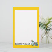 Maisyおよび友人は図書館を楽しみます 便箋 (スタンド正面)