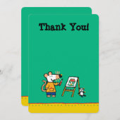 Maisyが付いているペンキ! サンキューカード (正面/裏面)