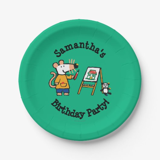 Maisyが付いているペンキ! ペーパープレート (正面)