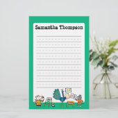 Maisyが付いているペンキ! 便箋 (スタンド正面)