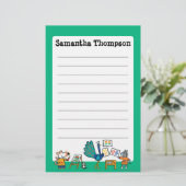 Maisyが付いているペンキ! 便箋 (スタンド正面)