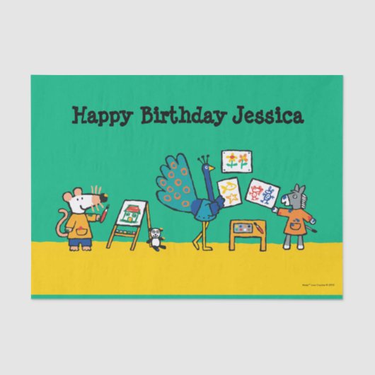 Maisyが付いているペンキ! 薄葉紙 (正面)