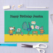 Maisyが付いているペンキ! 薄葉紙 (クラフト)