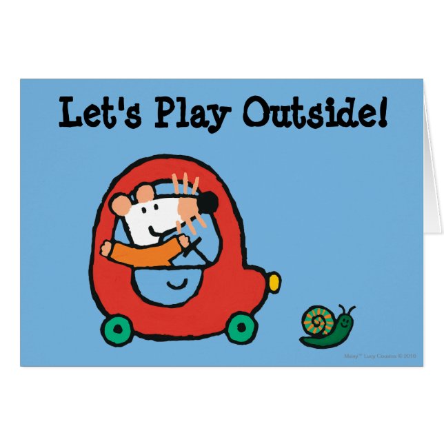 Maisyはかわいく赤い車を運転します (正面横)