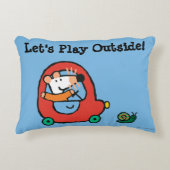 Maisyはかわいく赤い車を運転します アクセントクッション (正面)