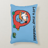 Maisyはかわいく赤い車を運転します アクセントクッション (正面(垂直))