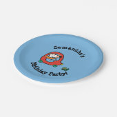 Maisyはかわいく赤い車を運転します ペーパープレート (アングル)