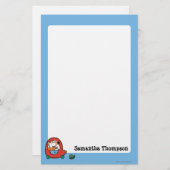 Maisyはかわいく赤い車を運転します 便箋 (正面/裏面)