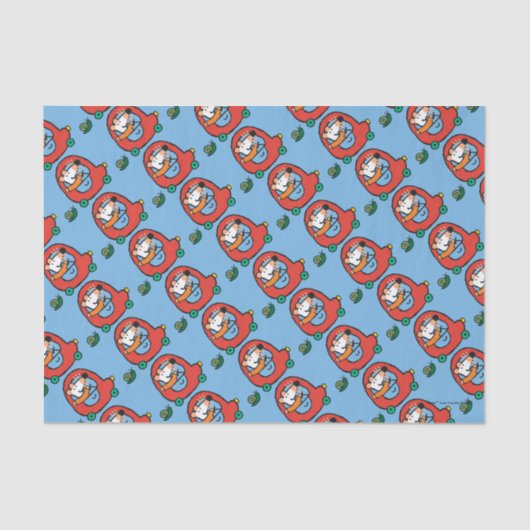 Maisyはかわいく赤い車を運転します 薄葉紙 (正面)