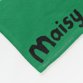 Maisyは彼女の図書館の本を外で読みます フリースブランケット (角)