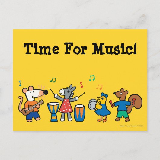 Maisy and Friends 遊 in the band ポストカード (正面)