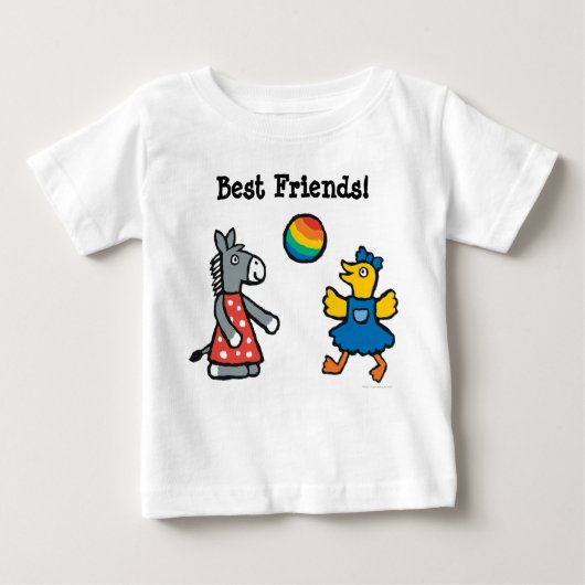 Maisy at Preschool with friends on the Playground ベビーTシャツ (正面)