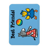 Maisy at Preschool with friends on the Playground マグネット (縦)