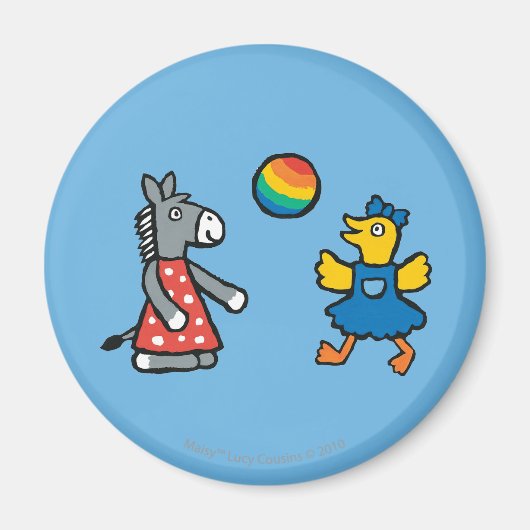 Maisy at Preschool with friends on the Playground マグネット (正面)