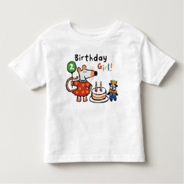 Maisy Birthday Girl 2 Years Old Baby Toddler Shirt トドラーTシャツ