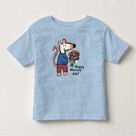 Maisy Happy Mommy Day花 トドラーTシャツ