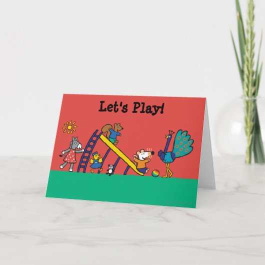 Maisy on the playground with Friends カード (正面)