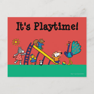 Maisy on the playground with Friends ポストカード