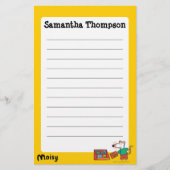 Maisy with Library Books 便箋 (正面)